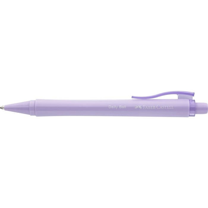 BOLIGRAFO FABER CASTELL DAILY BALL XB LILA | 10 UNIDADES | (FABER CASTELL)