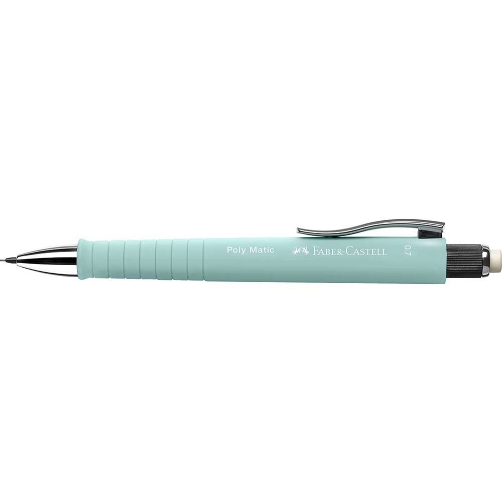 PORTAMINAS POLY MATIC 0,7MM AZUL CARIBE | 5 UNIDADES | (FABER CASTELL) Imagen principal del producto