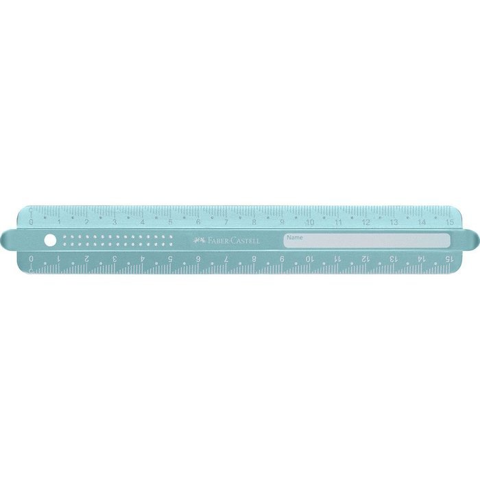 REGLA FABER CASTELL SPARKLE 15 CM COLORES SURTIDOS | 6 UNIDADES | (FABER CASTELL)