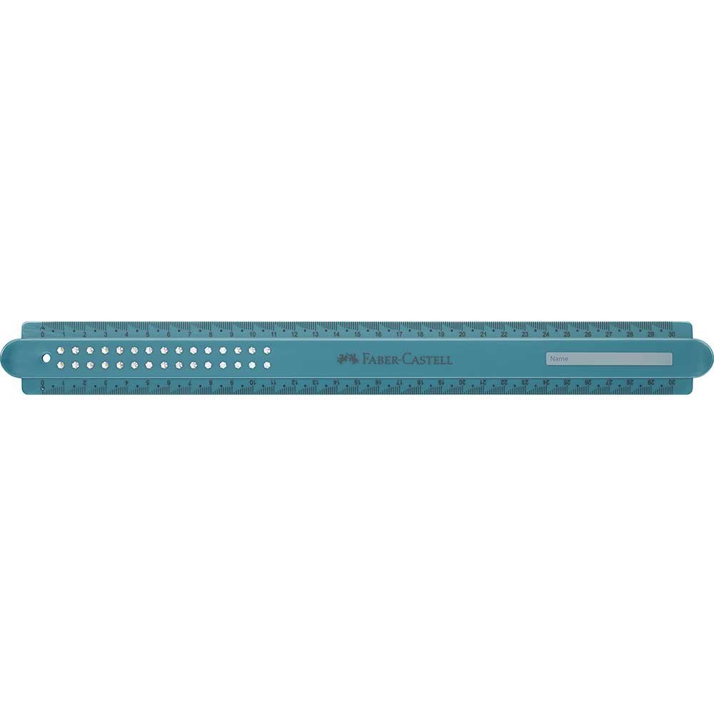 REGLA SPARKLE 30CM VERDE OCEANO | 6 UNIDADES | (FABER CASTELL)