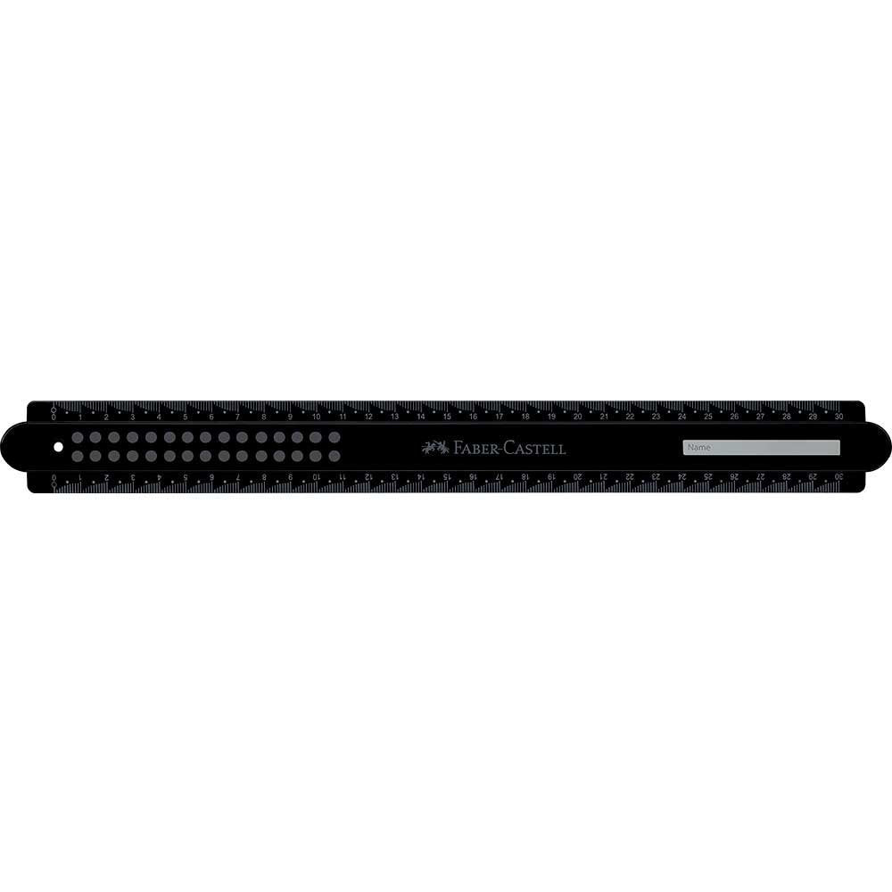 REGLA DOTS 30CM NEGRA | 6 UNIDADES | (FABER CASTELL) Imagen principal del producto