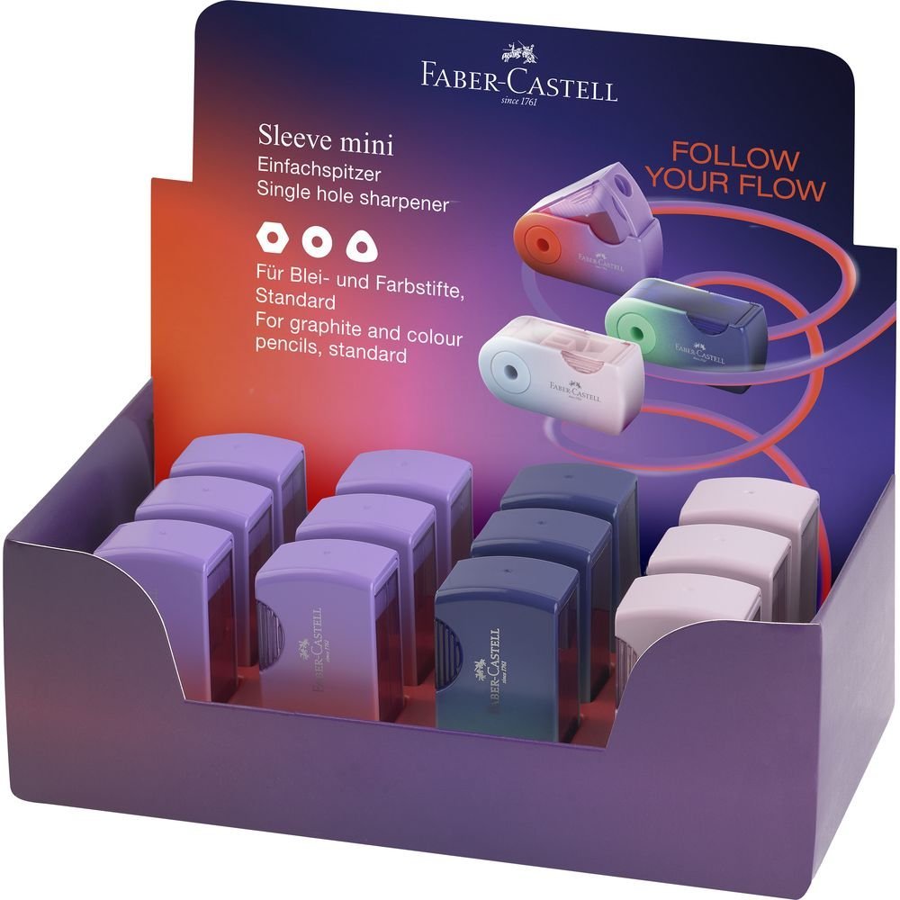 Afilalapiz Faber Castell Sleeve Mini Flow, pack 12 unidades Imagen principal del producto