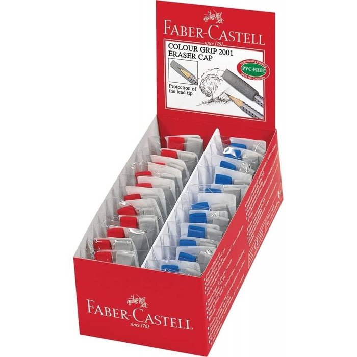 EXPOSITOR 24 BOLSA 2 GOMAS FABER GRIP 2001 | 24 UNIDADES | (FABER CASTELL)