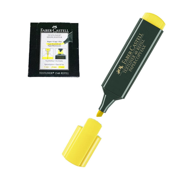 Marcador Faber Textliner 1548 Fluor Amarillo | Faber Castell | Pack 10 Unidades Imagen principal del producto