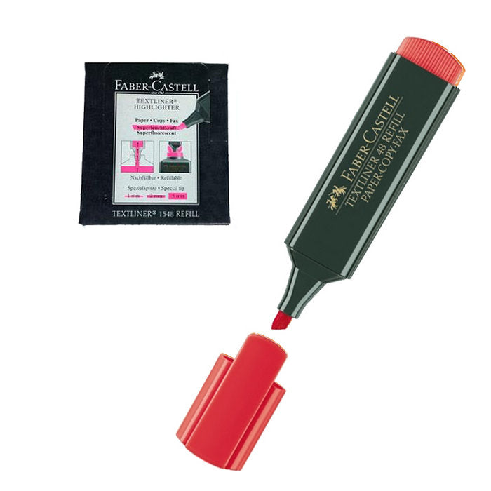 Marcador Faber Textliner 1548 Fluor Rojo | Faber Castell | Pack 10 Unidades Imagen principal del producto