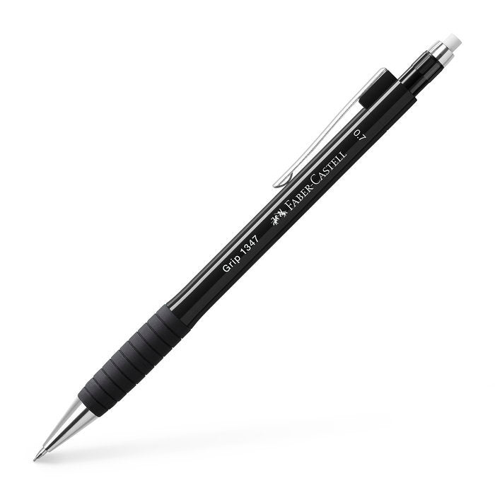 PORTAMINAS FABER GRIP 1347 0,5/0,7 MM NEGRO | 12 UNIDADES | (FABER CASTELL) Imagen principal del producto