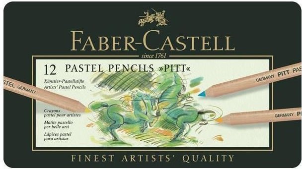 LAPIZ FABER CASTELL PITT PASTEL 12 COLORES SURTIDOS | 1 UNIDADES | (FABER CASTELL) Imagen principal del producto