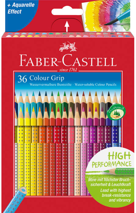 LAPIZ FABER GRIP 36 COLORES SURTIDOS CAJA CARTON | 1 UNIDADES | (FABER CASTELL) Imagen principal del producto