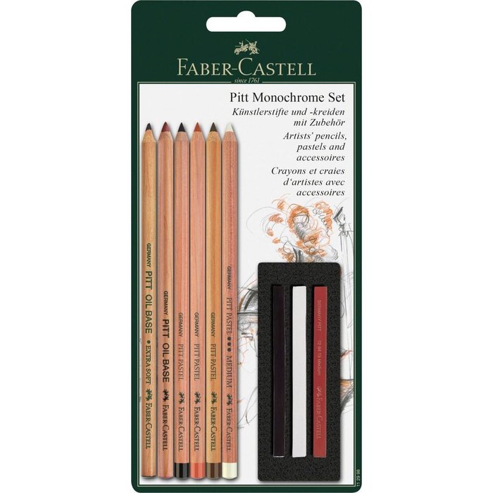 Set Faber Castell Pitt Monochrome Blister 9 Piezas | Faber Castell | Pack 1 Unidades Imagen principal del producto