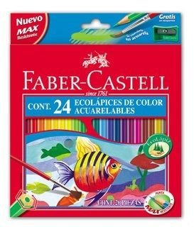 LAPIZ FABER CASTELL ACUARELABLE 24 COLORES SURTIDOS | 1 UNIDADES | (FABER CASTELL) Imagen principal del producto