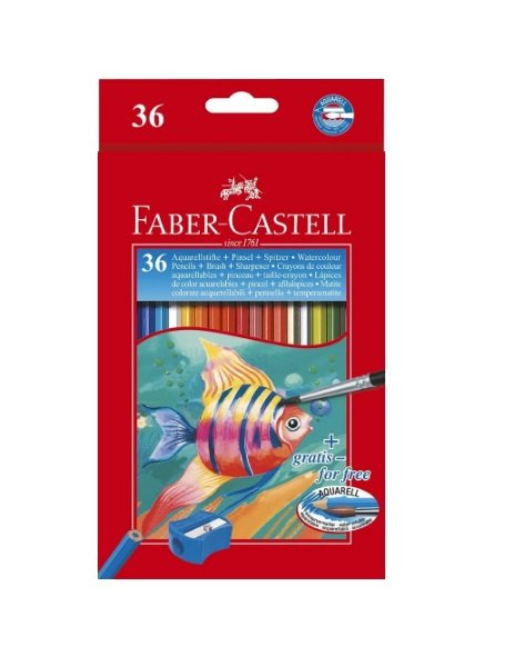LAPIZ FABER CASTELL ACUARELABLE 36 COLORES SERIE ROJA | 1 UNIDADES | (FABER CASTELL) Imagen principal del producto