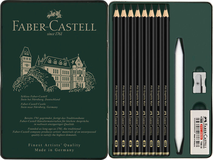 LAPIZ FABER CASTELL PITT GRAPHITE MATT 11 GRADUACIONES (1X H | 1 UNIDADES | (FABER CASTELL) Imagen principal del producto