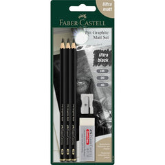 BLISTER DE GRAFITO PITT GRAPHITE MATT HB 2B 4B BC | 1 UNIDADES | (FABER CASTELL)