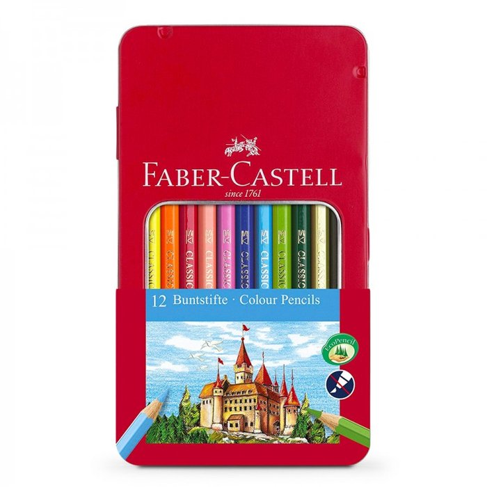 LAPIZ ECO HEXAGONAL 12 COLORES SURTIDOS | 1 UNIDADES | (FABER CASTELL) Imagen principal del producto