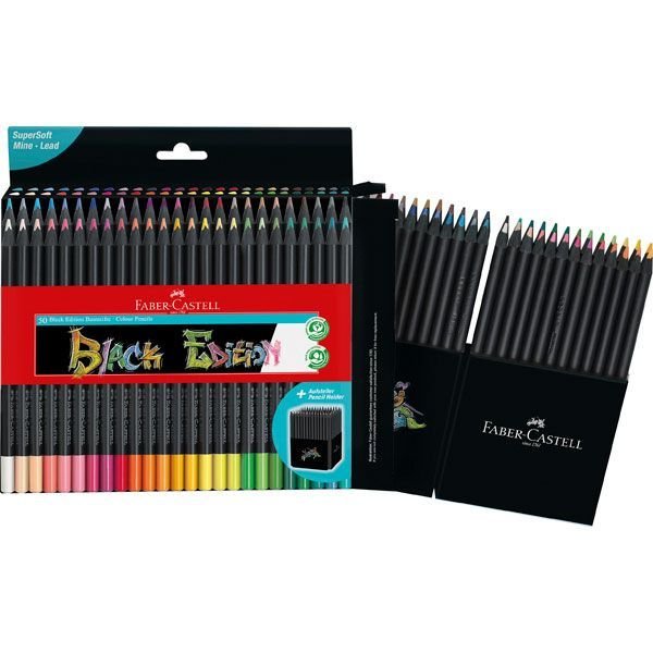 LAPIZ FABER CASTELL BLACK EDITION 50 COLORES BASICOS | 1 UNIDADES | (FABER CASTELL) Imagen principal del producto