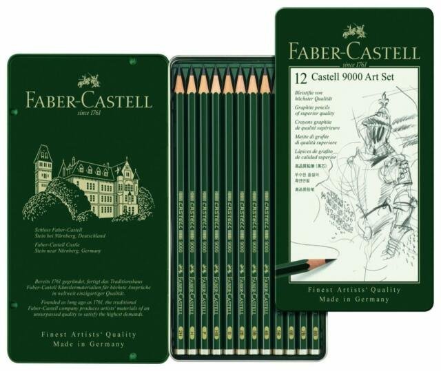 LAPIZ FABER 9000 12 GRADUACIONES ( 8B A 2H) BELLAS ARTES | 1 UNIDADES | (FABER CASTELL) Imagen principal del producto