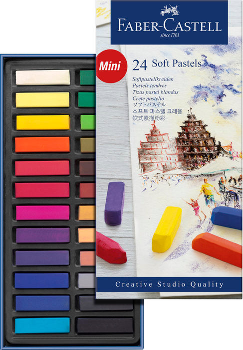Tiza Pastel Cuadrada Blanda Faber Castell 24 Colores Surt Imagen principal del producto