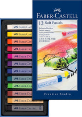 TIZAS PASTEL BLANDO FABER CASTELL 12 COLORES SURTIDOS | 1 UNIDADES | (FABER CASTELL)