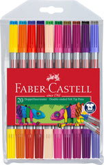 Rotulador Faber Castell Doble Punta 20 Colores Surtidos | Faber Castell | Pack 1 Unidades