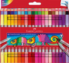 Rotulador Faber Castell Doble Punta 40 Colores Surtidos | Faber Castell | Pack 1 Unidades