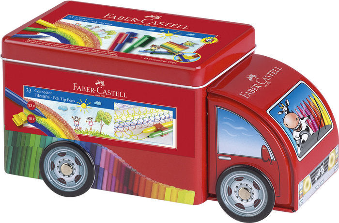 Rotulador Faber Connector Camion 33 Colores Surtidos | Faber Castell | Pack 1 Unidades