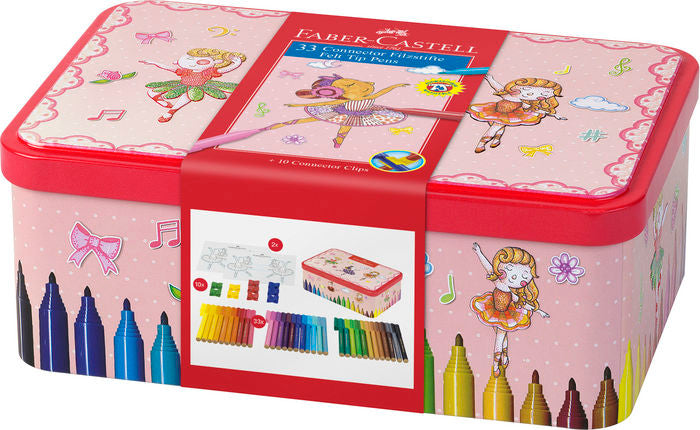 Rotulador Faber Connector 33 Colores Y Plantillas Bailarina | Faber Castell | Pack 1 Unidades