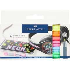 Rotulador Faber Castell Creative Studio 6 Colores Neon | Faber Castell | Pack 1 Unidades