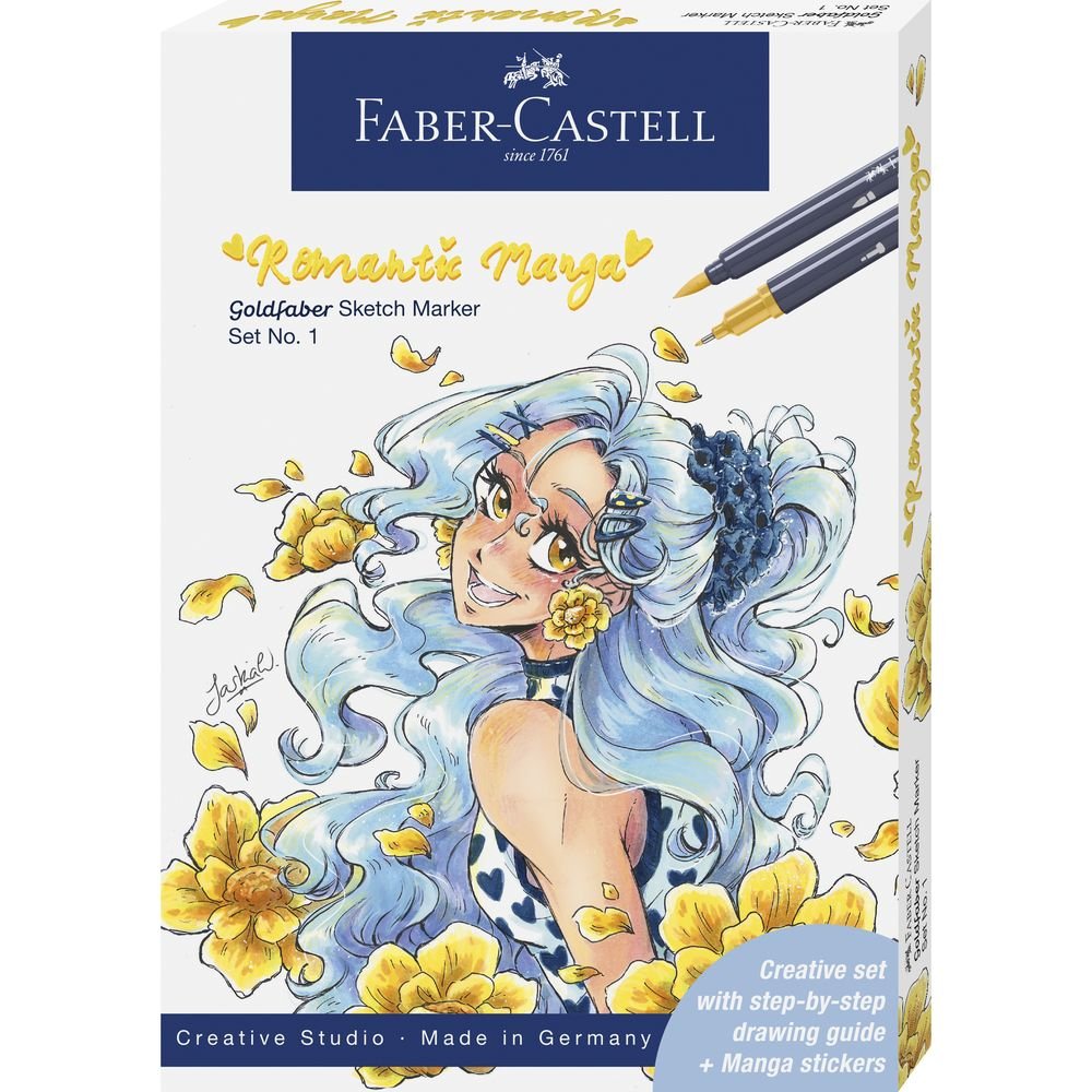 Set Faber Castell Sketch Marker Romantic Manga Gold Nº1
