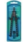 COMPAS FABER CASTELL AJUSTE RAPIDO FACTORY AZUL PERLADO | 1 UNIDADES | (FABER CASTELL) Imagen principal del producto