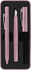 Set estilográfica y bolígrafo sombra rosa Faber-Castell
