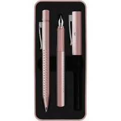 JUEGO FABER CASTELL BOLIGRAFO + PLUMA M GRIP 2001 ROSA MATE | FABER CASTELL | 1 UNIDAD | 4005402015399