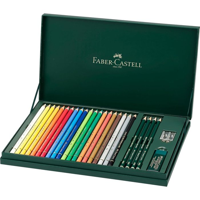 LAPIZ FABER CASTELL POLYCHROMOS 24 COLORES ESTUCHE REGALO | 1 UNIDADES | (FABER CASTELL) Imagen principal del producto
