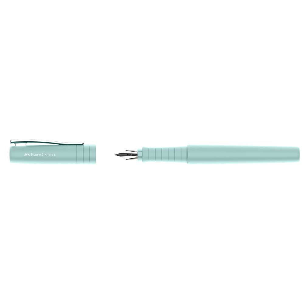 PLUMA ESTILOGRAFICA FABER POLY PEN AZUL CARIBE M | 1 UNIDADES | (FABER CASTELL)