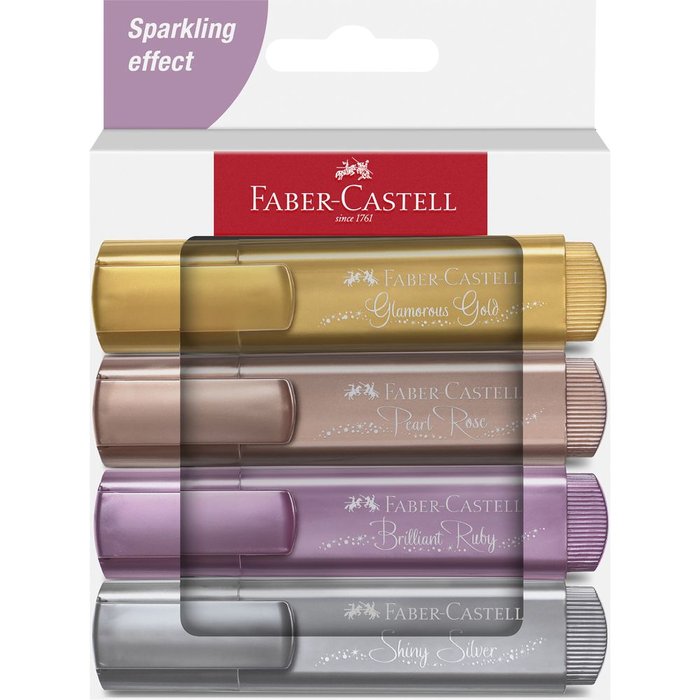 Marcador Faber Castell Textliner Metallic 46 4 Colores Surti | Faber Castell | Pack 1 Unidades