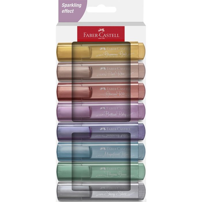 Marcador Faber Castell Textliner Metallic 46 8 Colores Surt | Faber Castell | Pack 1 Unidades