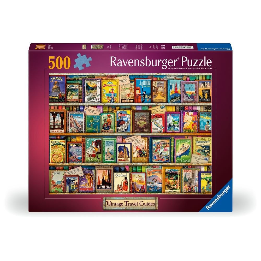Puzzle 500 Piezas Viajes Vintage Ravensburger Puzzle