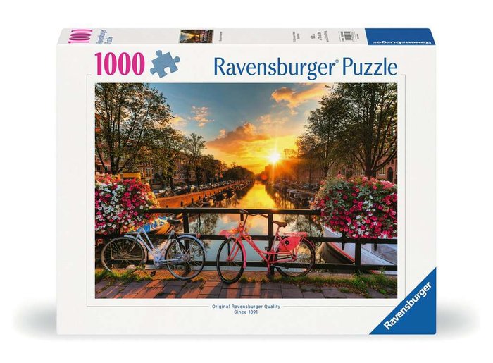 Puzzle Ravensburger Bicicletas en Amsterdam 1000 Piezas