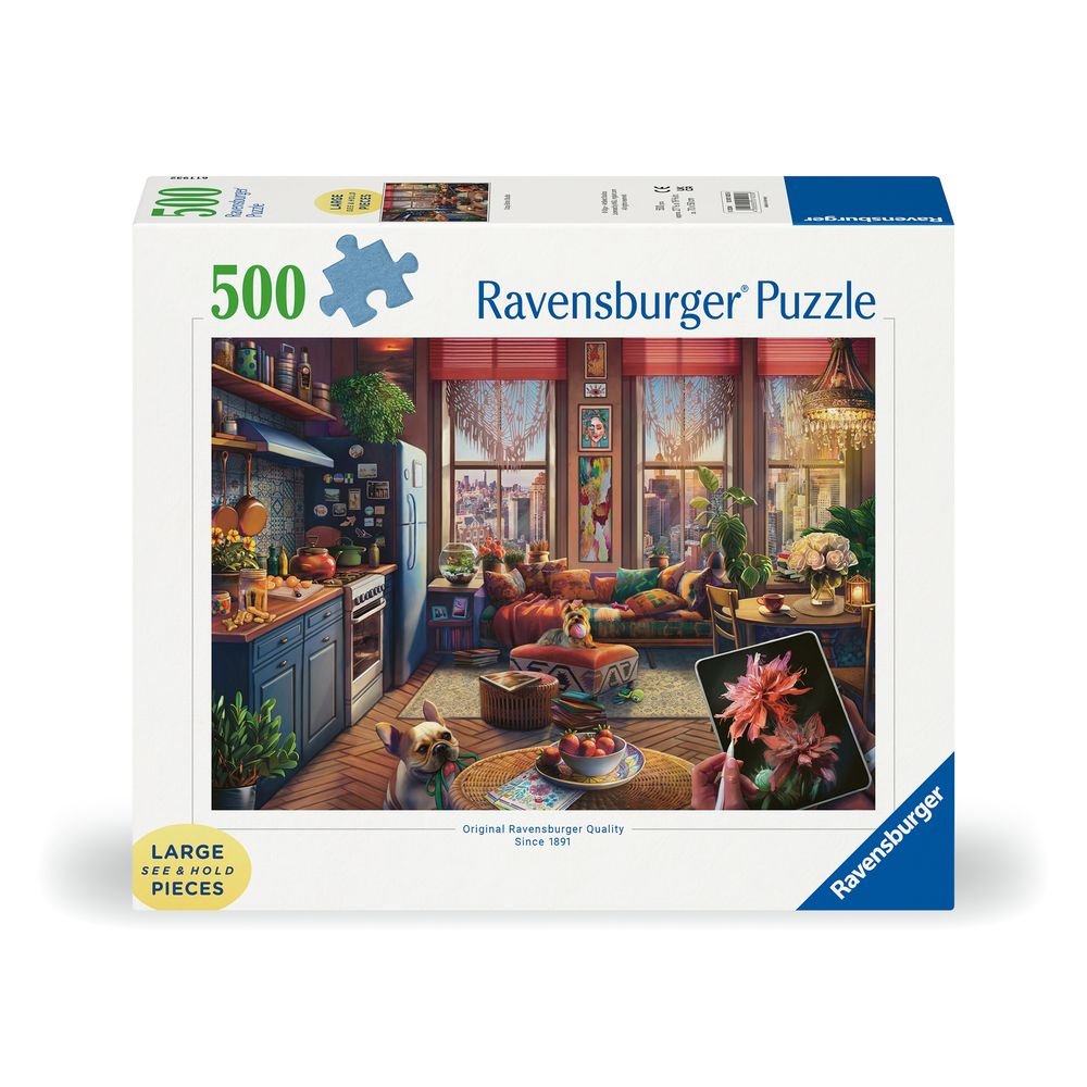 Puzzle 500 Piezas Estudio Boho Acogedor Large Ravensburger