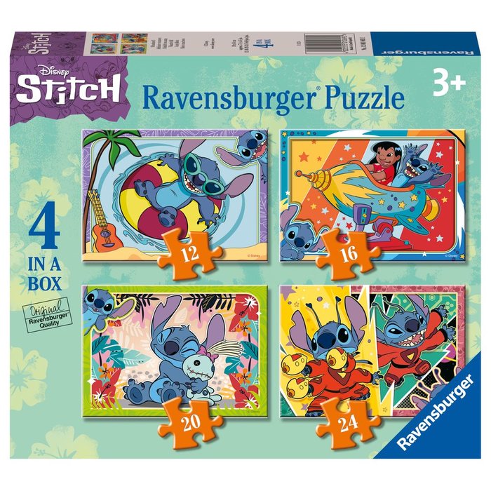 PUZZLE 4 EN 1 STITCH 10, 12, 14, 16 PIEZAS | RAVENSBURGER PUZZLES | 1 UNIDAD | 4005555010692