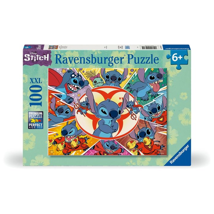 PUZZLE 100 PIEZAS XXL DISNEY STITCH | RAVENSBURGER PUZZLES | 1 UNIDAD | 4005555010715