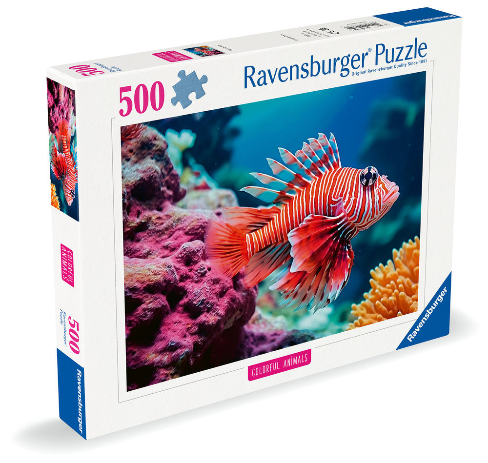 PUZZLE 500 PIEZAS COLORFUL ANIMALS PEZ ESCORPION | RAVENSBURGER PUZZLES | 1 UNIDAD | 4005555013341