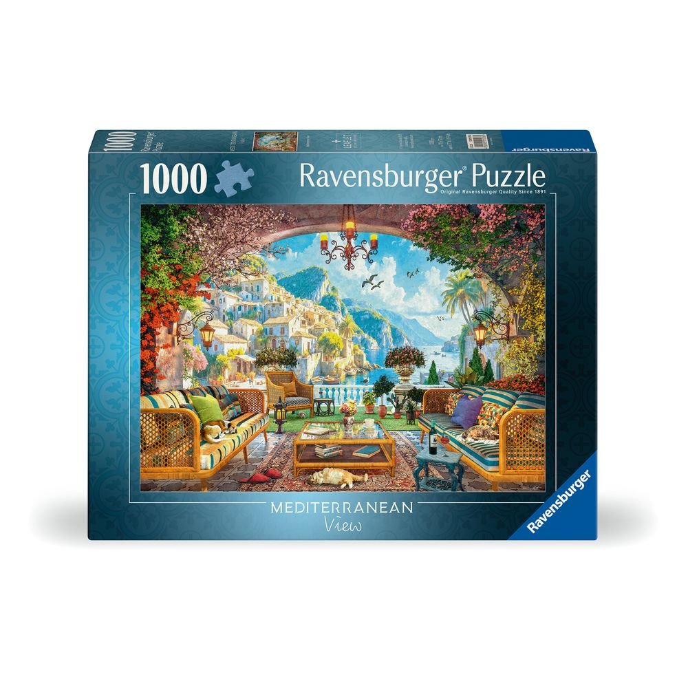 PUZZLE 1000 PIEZAS - ILUSTRADO VISTA MEDITERRANEA | RAVENSBURGER PUZZLES | 1 UNIDAD | 4005555015765