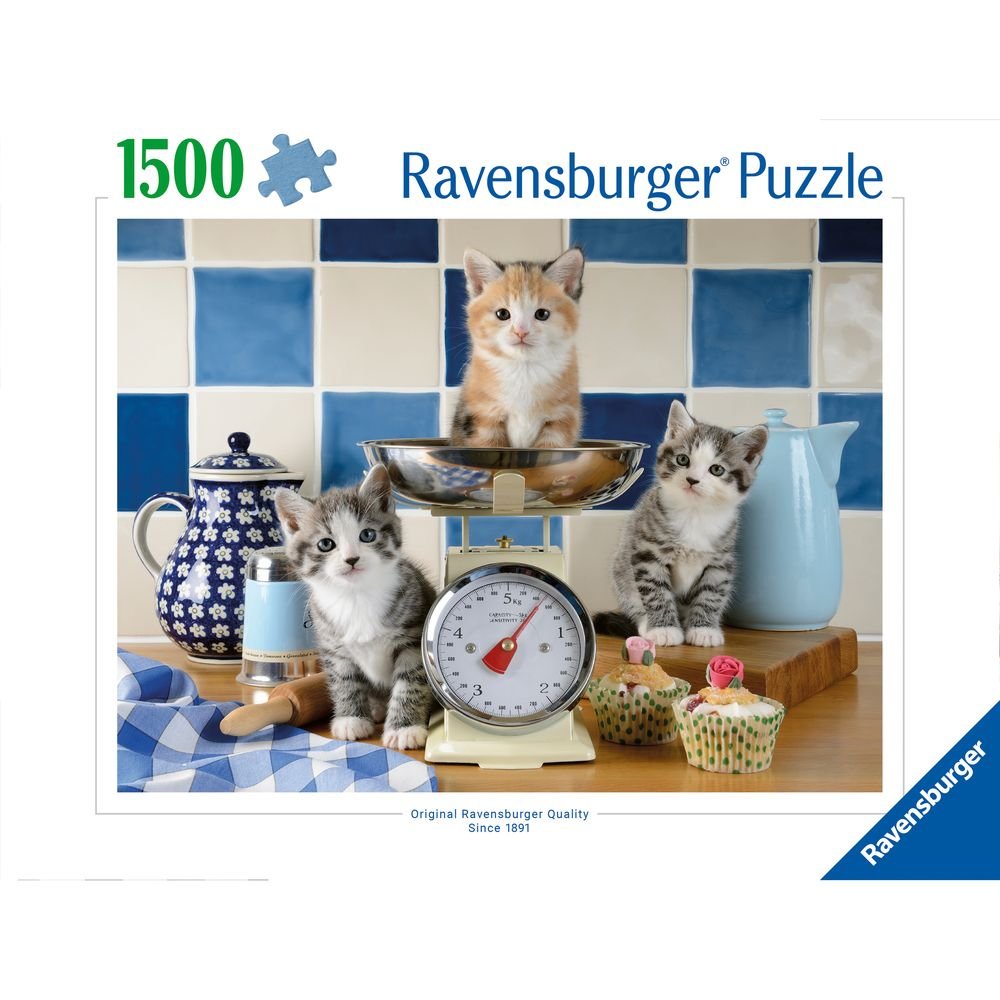 Puzzle 1500 Piezas Gatitos en la Cocina Ravensburger Puzzle
