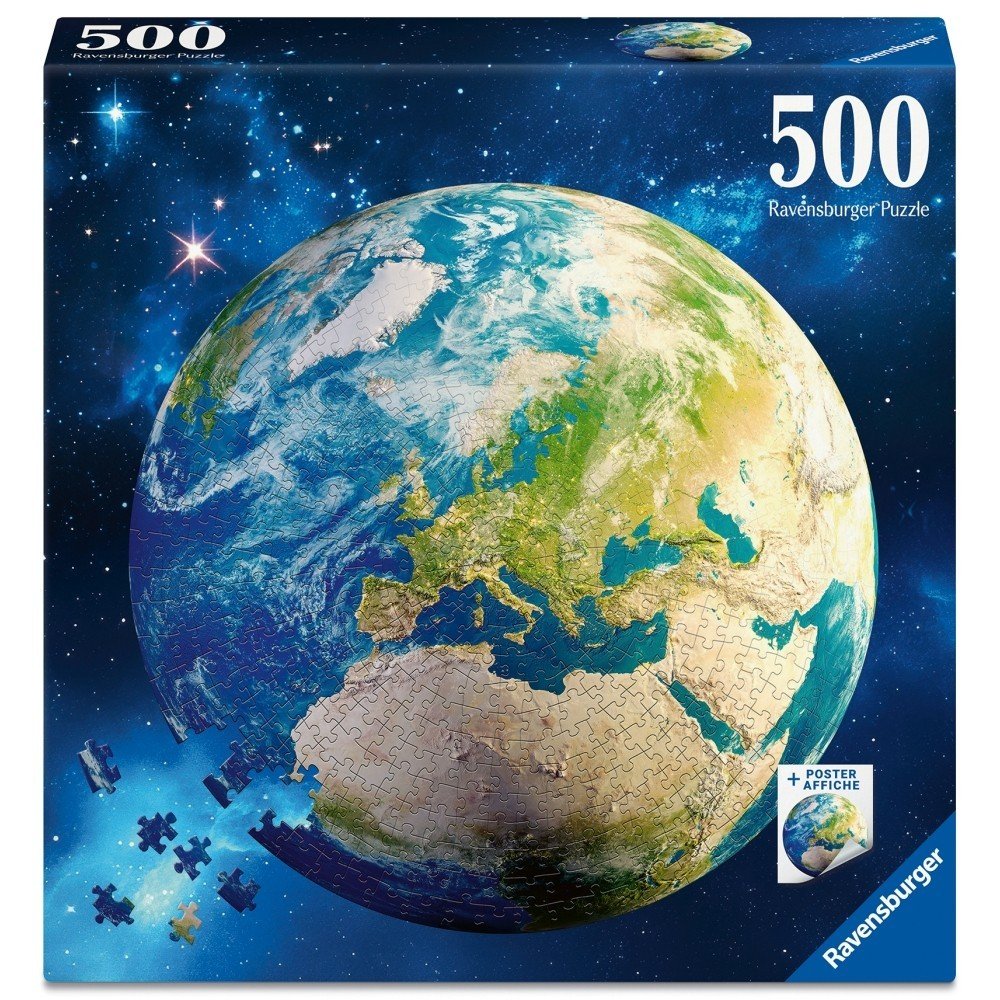 Puzzle aventura en el mapa Round 500 piezas Ravensburger