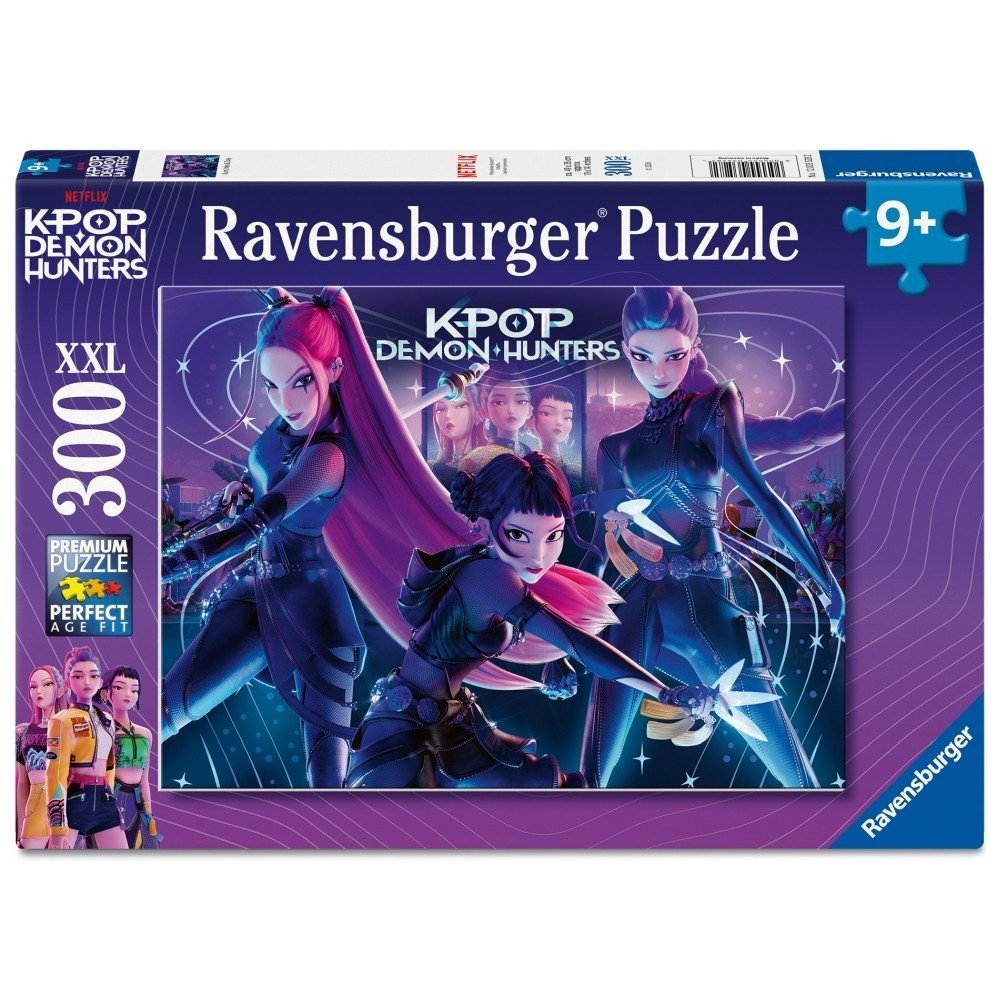 Puzzle K-pop Demon Hunters Rumi Mira & Zoey XXL 300 piezas Ravensburger