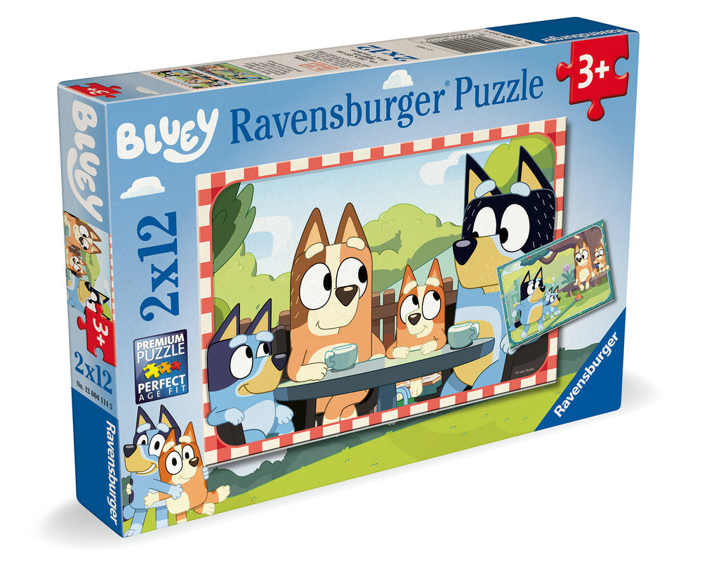 PUZZLE 2X12 PIEZAS BLUEY | RAVENSBURGER PUZZLES | 1 UNIDAD | 4005555041115
