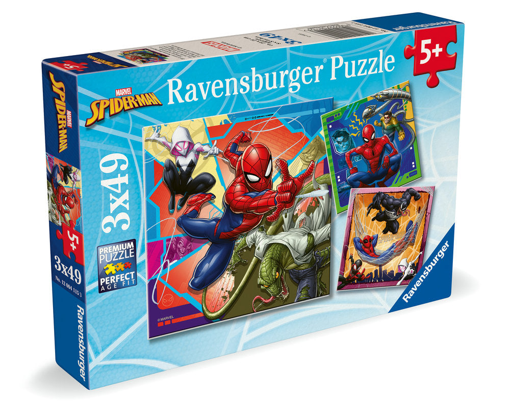 Puzzle 3x49 Piezas Marvel Spider-Man Ravensburger