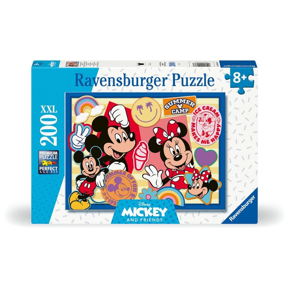 PUZZLE 200 PIEZAS XXL MICKEY AND MINNIE | RAVENSBURGER PUZZLES | 1 UNIDAD | 4005555041368