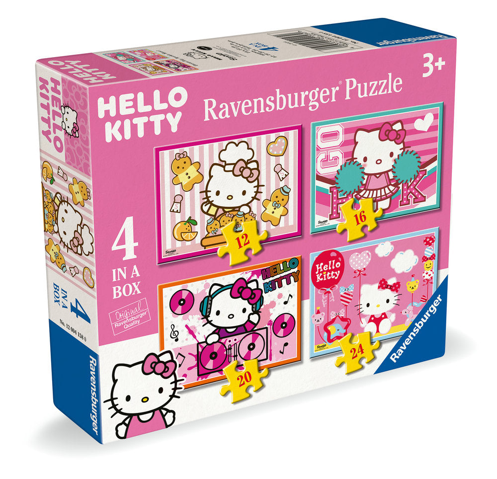 PUZZLE 4 IN A BOX 12/16/20/24 PIEZAS HELLO KITTY | RAVENSBURGER PUZZLES | 1 UNIDAD | 4005555041580