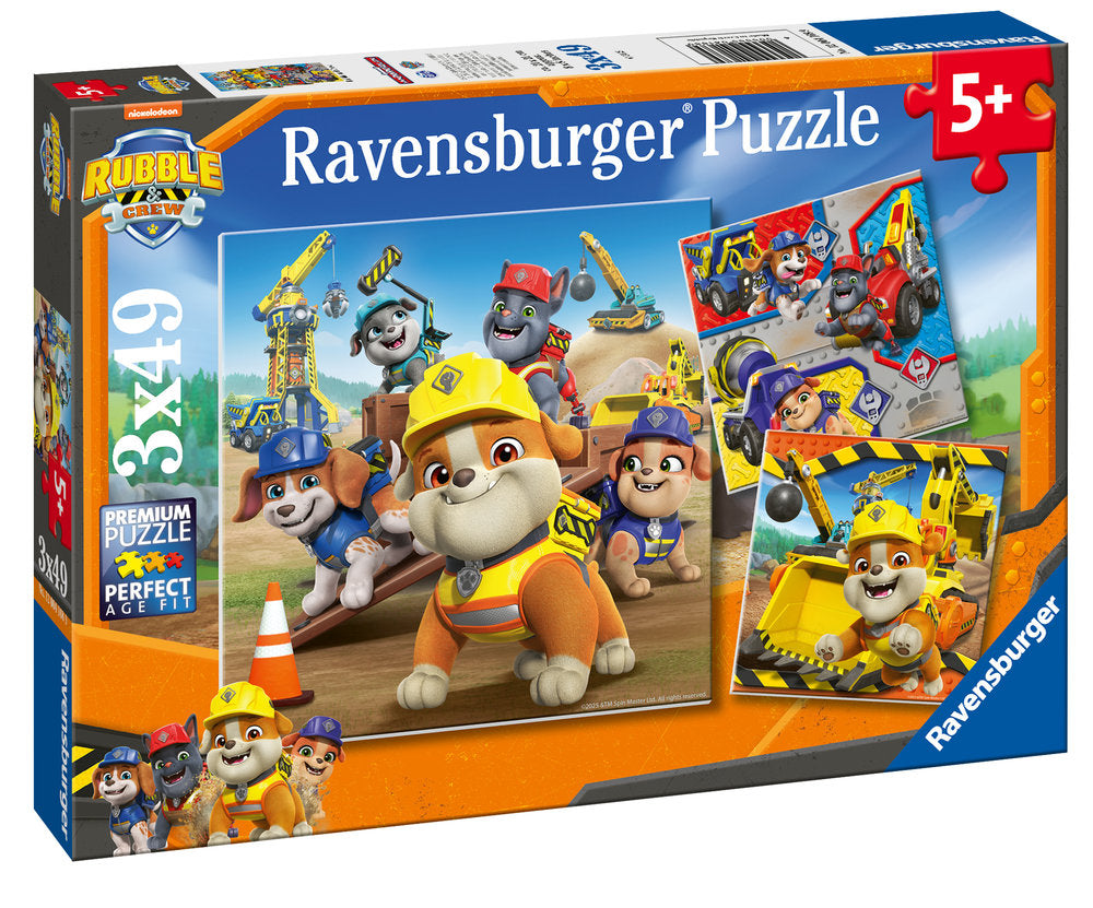 PUZZLE 3X49 PIEZAS RUBBLE AND CREW | RAVENSBURGER PUZZLES | 1 UNIDAD | 4005555041689